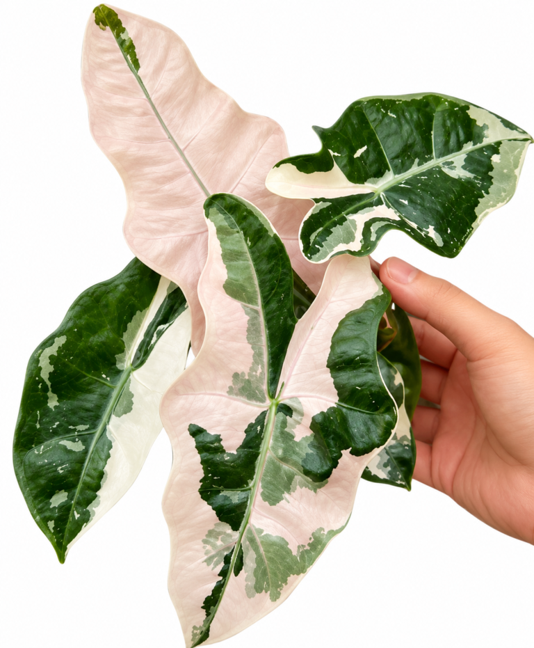 Alocasia Psuedo Sanderiana Pink Var