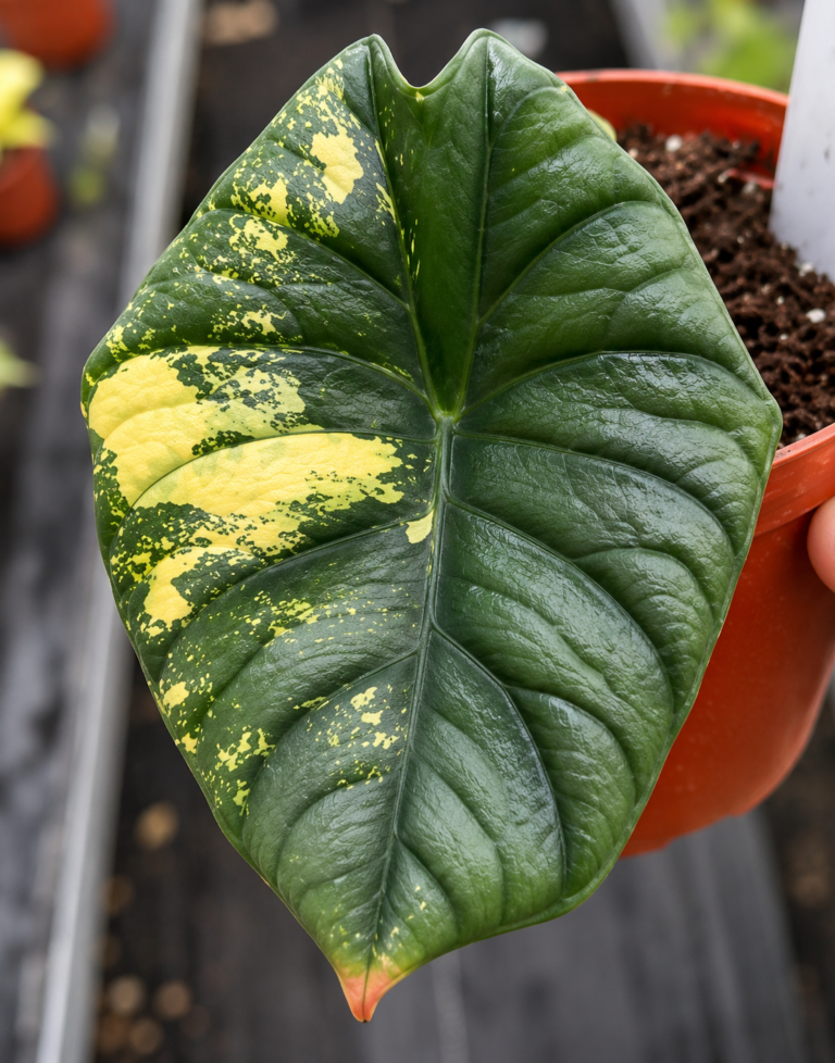 Alocasia Silver Nebula Aurea Var