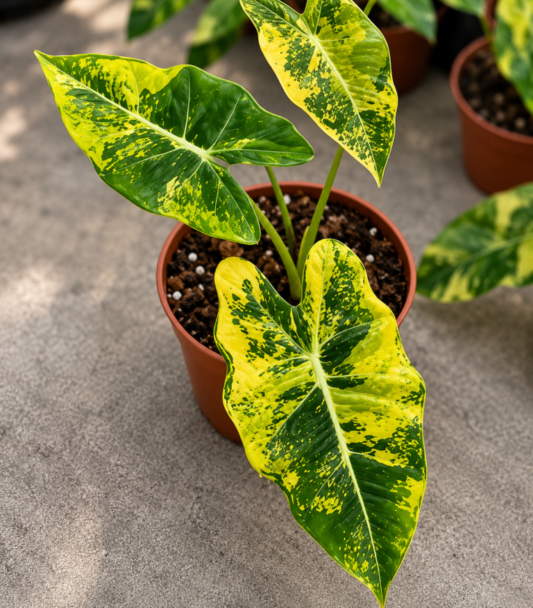 Alocasia Frydek Aurea Var
