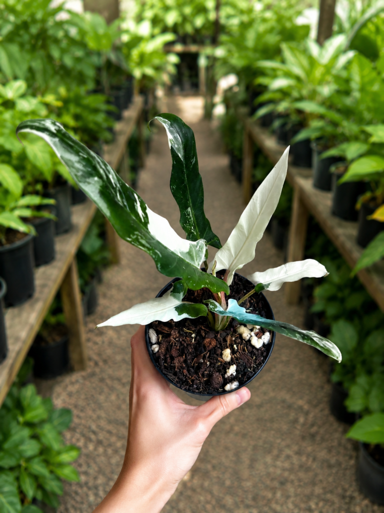 Alocasia Lauterbachiana Albo Var