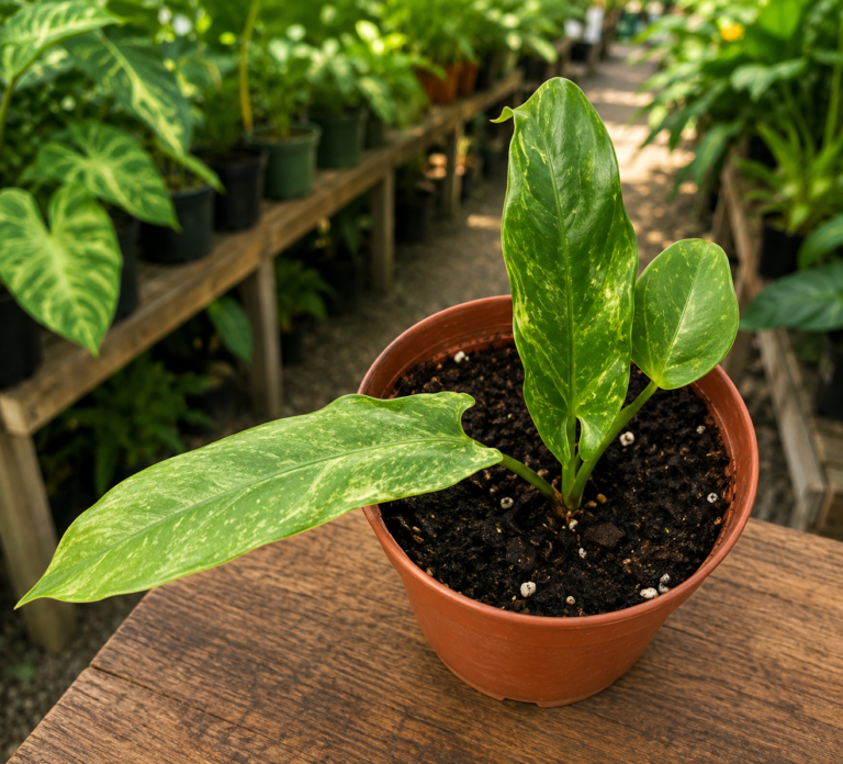 Alocasia Lauterbachiana Matcha Var