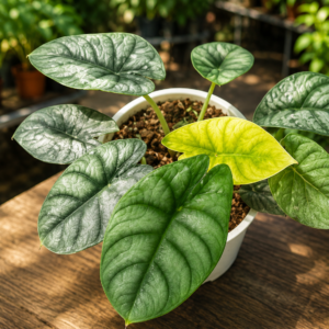 Alocasia Maharani Moonlight