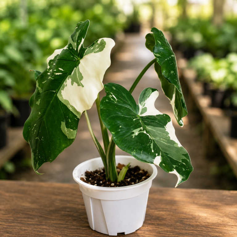 Alocasia Odora Okinawa Sliver Albo Var