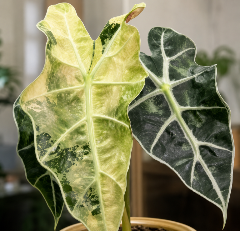 Alocasia Polly Aurea Variegated