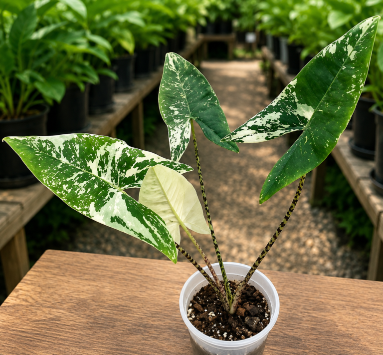 Alocasia Zebrina Albo Var