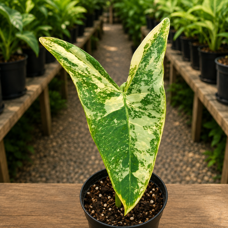 Alocasia Zebrina Aurea Var