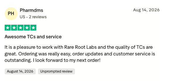 Trustpilot review screenshot from Pharmdms
