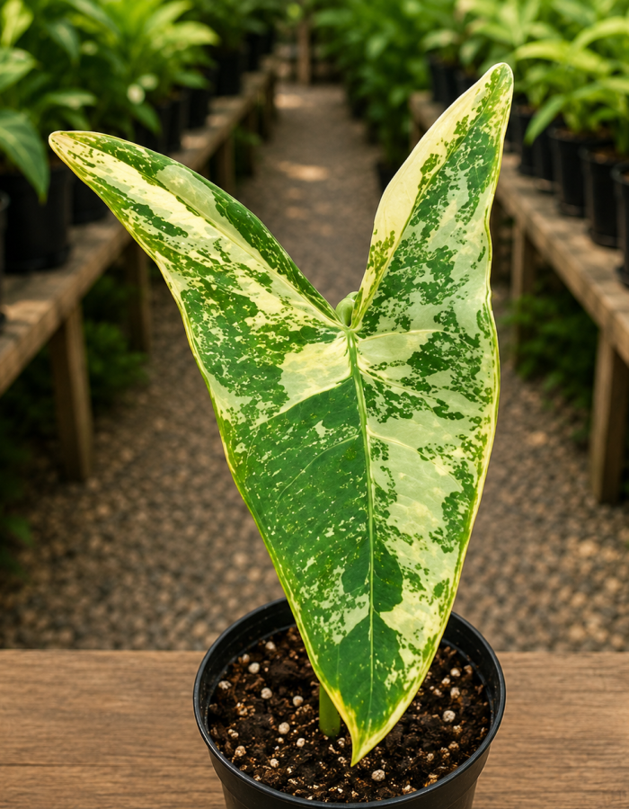 Alocasia Zebrina Aurea Variegated